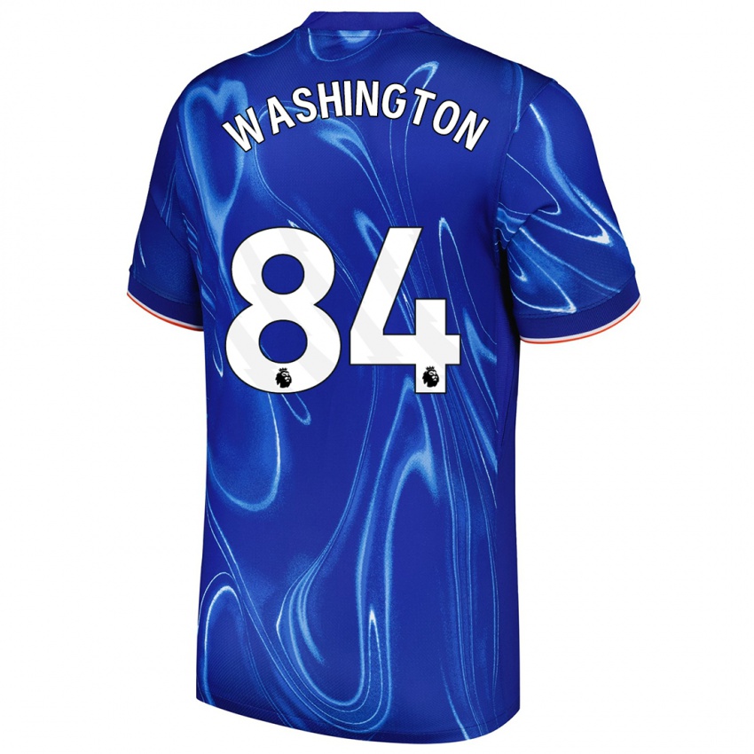 Kinderen Marcell Washington #84 Blauw Wit Thuisshirt Thuistenue 2024/25 T-Shirt