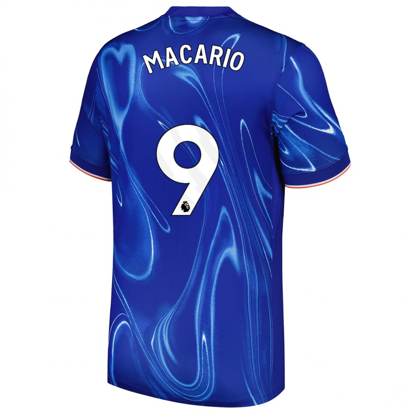 Kinderen Catarina Macario #9 Blauw Wit Thuisshirt Thuistenue 2024/25 T-Shirt