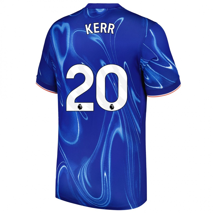 Kinderen Sam Kerr #20 Blauw Wit Thuisshirt Thuistenue 2024/25 T-Shirt