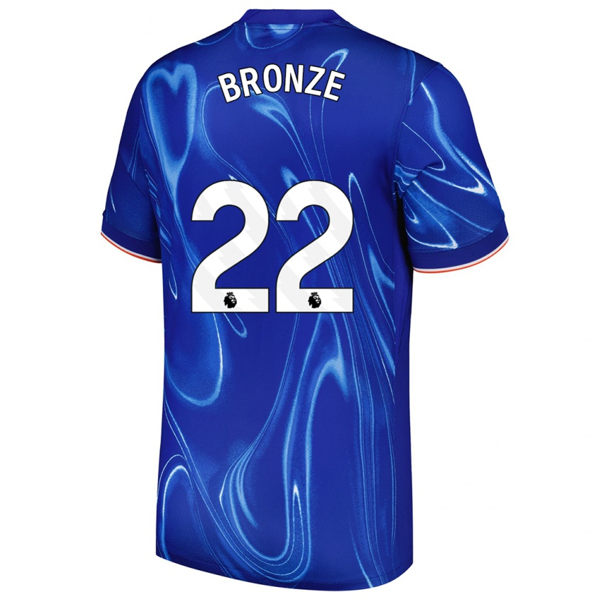 Kinderen Lucy Bronze #22 Blauw Wit Thuisshirt Thuistenue 2024/25 T-Shirt