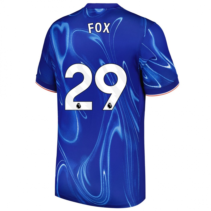 Kinderen Jorja Fox #29 Blauw Wit Thuisshirt Thuistenue 2024/25 T-Shirt