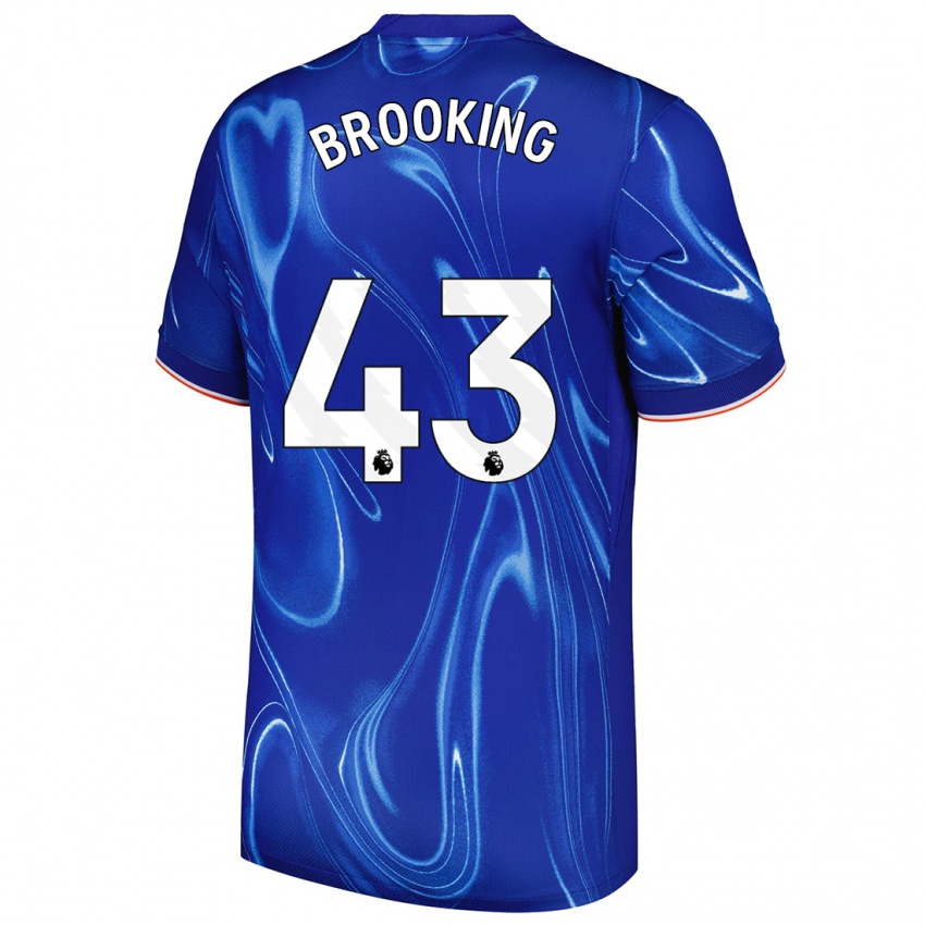 Kinderen Josh Brooking #43 Blauw Wit Thuisshirt Thuistenue 2024/25 T-Shirt