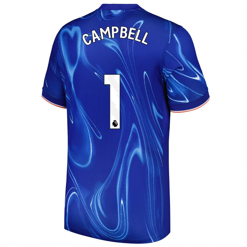 Kinderen Luke Campbell #1 Blauw Wit Thuisshirt Thuistenue 2024/25 T-Shirt