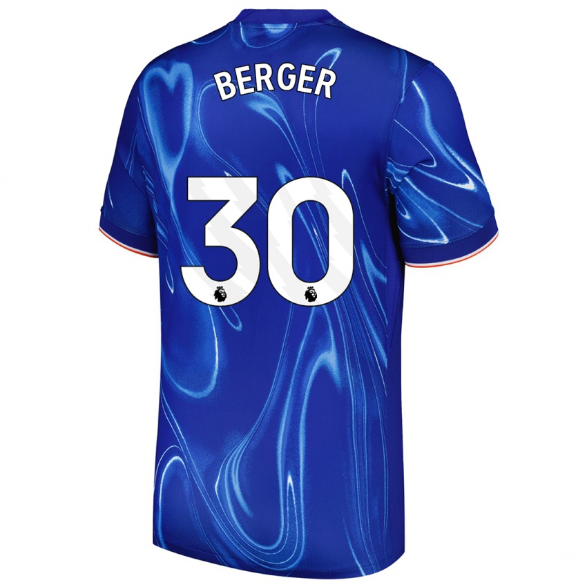 Kinderen Ann-Katrin Berger #30 Blauw Wit Thuisshirt Thuistenue 2024/25 T-Shirt