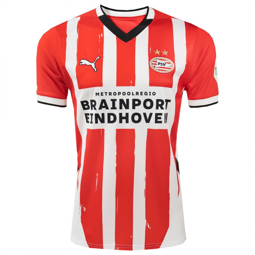 Kinderen Nicky Evrard #1 Rood Wit Thuisshirt Thuistenue 2024/25 T-Shirt