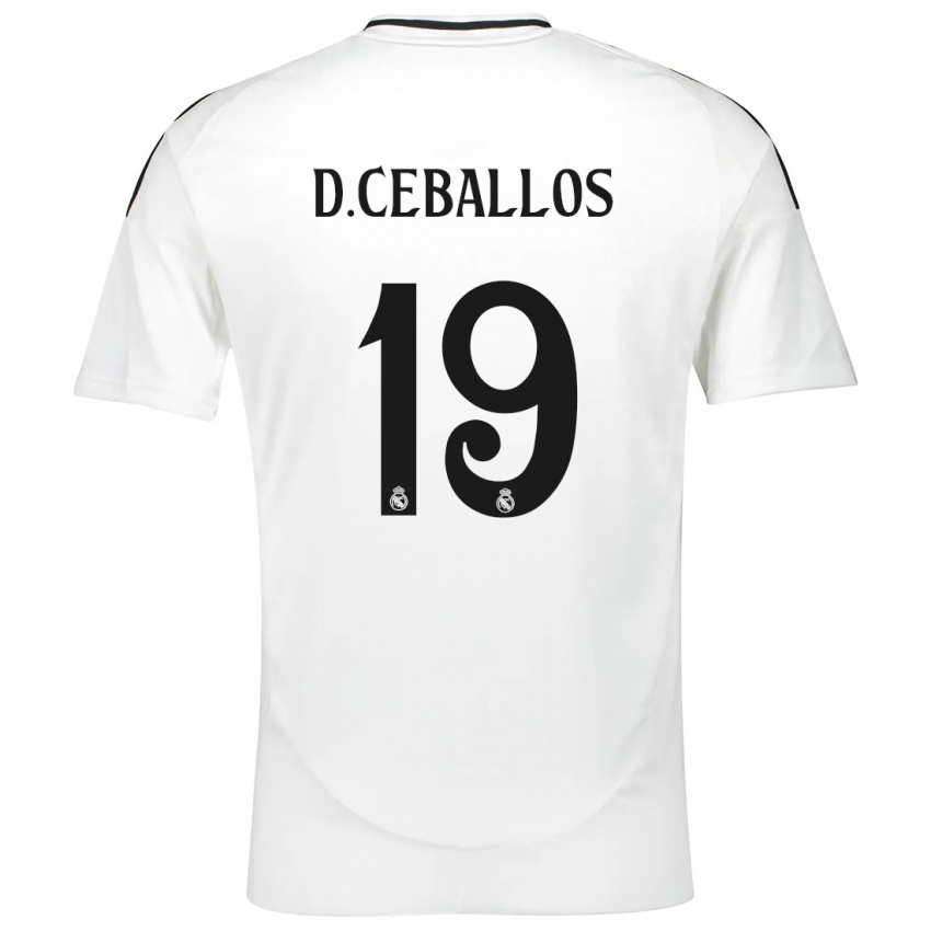 Kinderen Dani Ceballos #19 Wit Thuisshirt Thuistenue 2024/25 T-Shirt