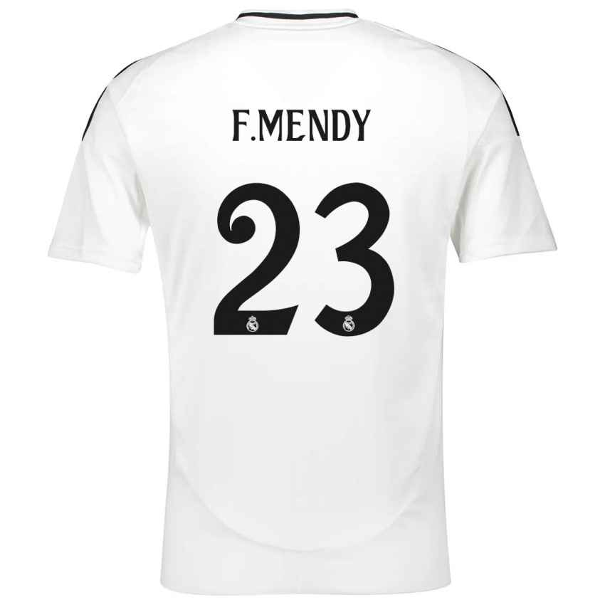 Kinderen Ferland Mendy #23 Wit Thuisshirt Thuistenue 2024/25 T-Shirt