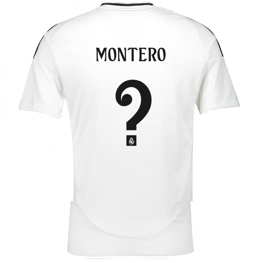 Kinderen Ruben Montero #0 Wit Thuisshirt Thuistenue 2024/25 T-Shirt