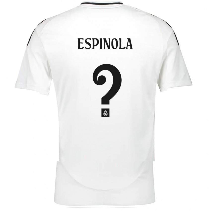 Kinderen Axel Espinola #0 Wit Thuisshirt Thuistenue 2024/25 T-Shirt