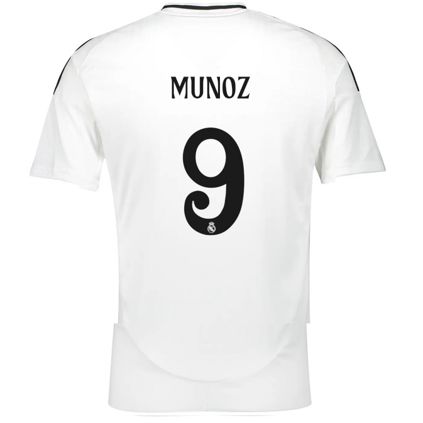 Kinderen Victor Munoz #9 Wit Thuisshirt Thuistenue 2024/25 T-Shirt