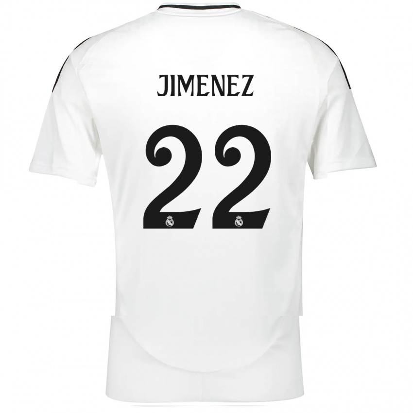 Kinderen David Jimenez #22 Wit Thuisshirt Thuistenue 2024/25 T-Shirt