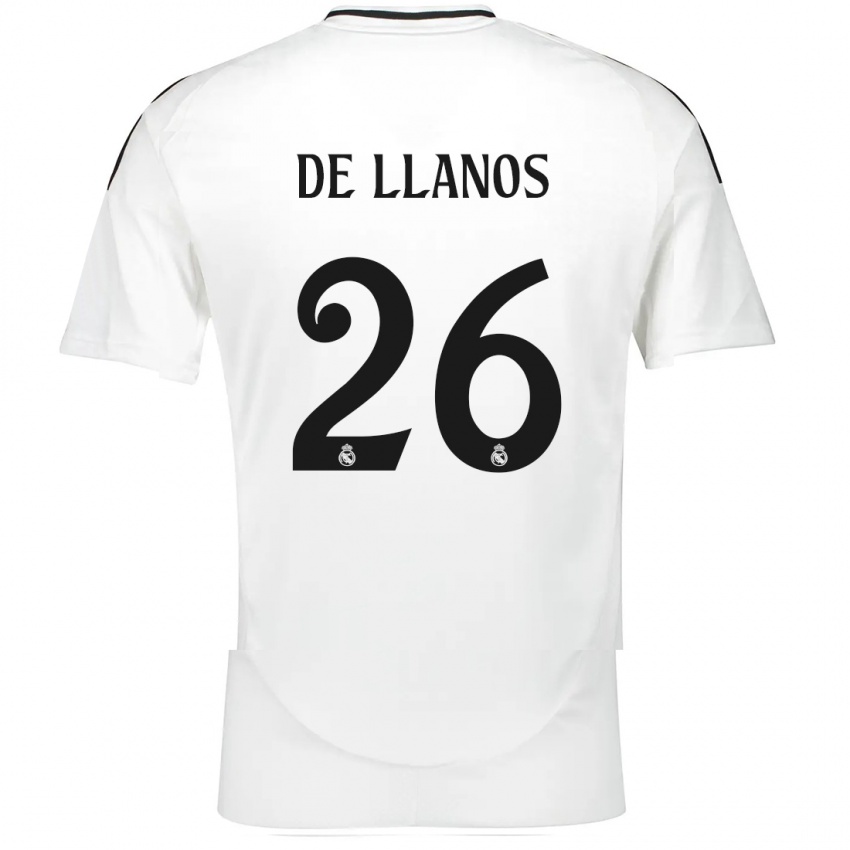 Kinderen Hugo De Llanos #26 Wit Thuisshirt Thuistenue 2024/25 T-Shirt