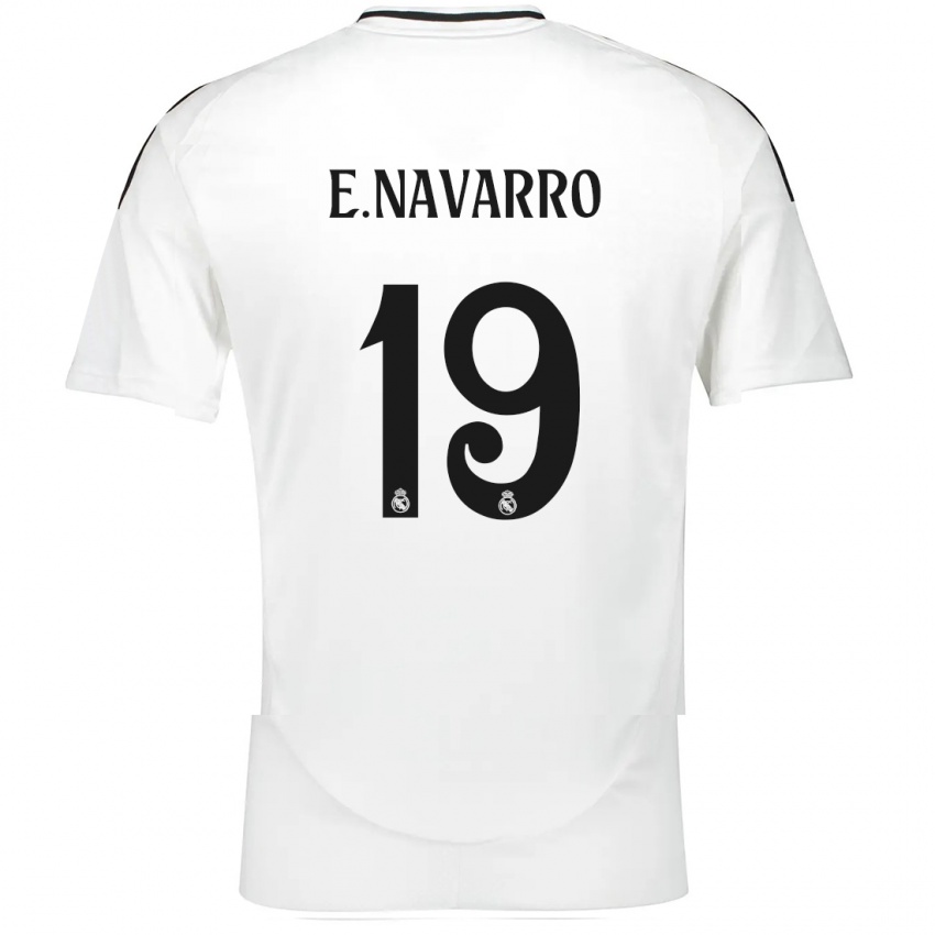 Kinderen Eva Navarro #19 Wit Thuisshirt Thuistenue 2024/25 T-Shirt