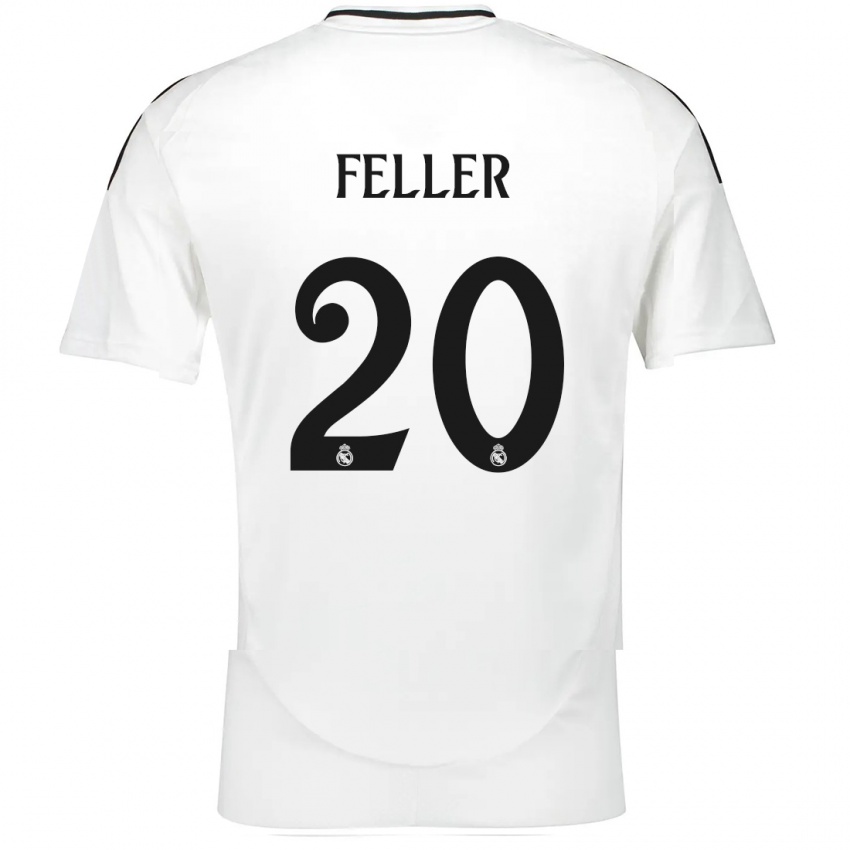 Kinderen Naomie Feller #20 Wit Thuisshirt Thuistenue 2024/25 T-Shirt