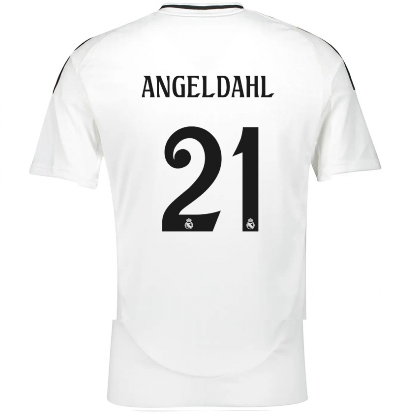 Kinderen Filippa Angeldahl #21 Wit Thuisshirt Thuistenue 2024/25 T-Shirt