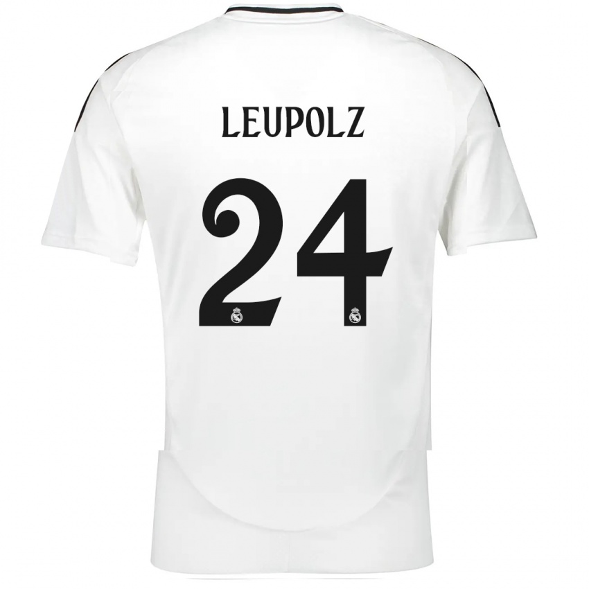 Kinderen Melanie Leupolz #24 Wit Thuisshirt Thuistenue 2024/25 T-Shirt