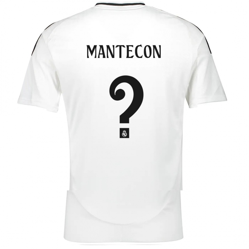 Kinderen Hugo Mantecon #0 Wit Thuisshirt Thuistenue 2024/25 T-Shirt