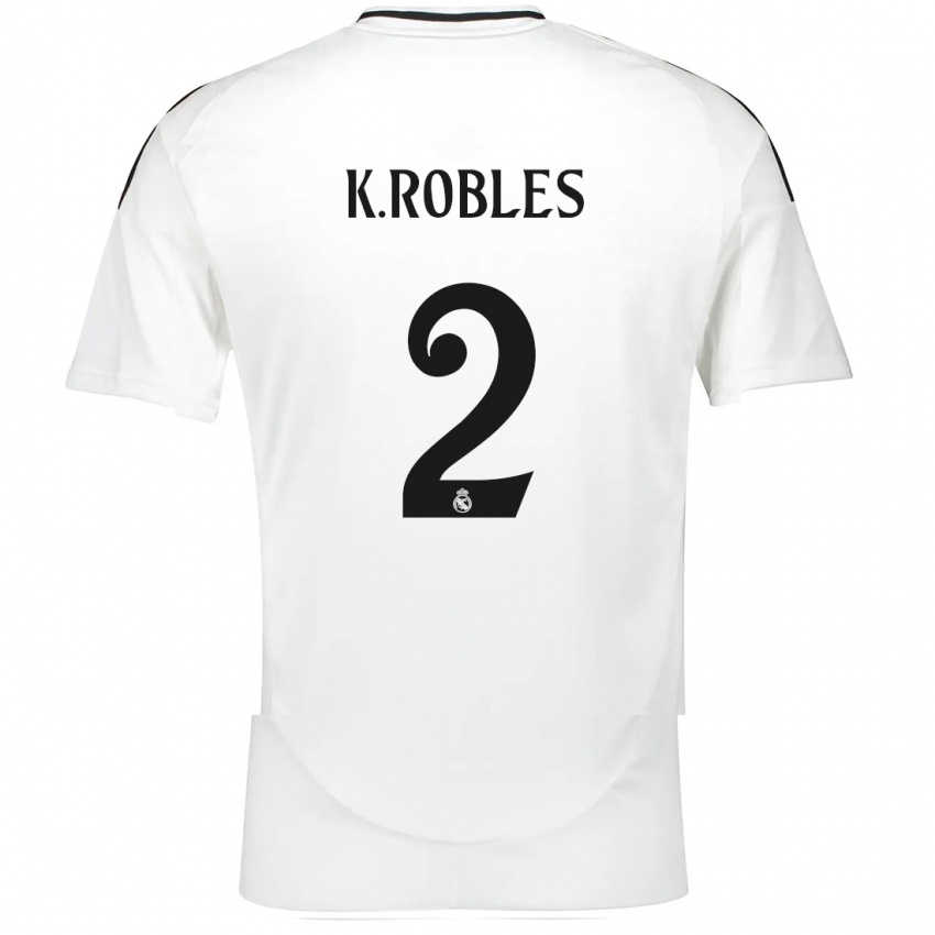 Kinderen Kenti Robles #2 Wit Thuisshirt Thuistenue 2024/25 T-Shirt