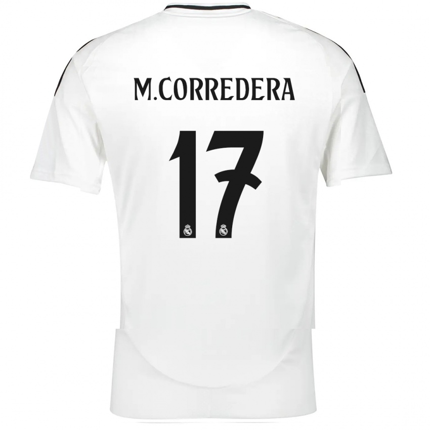 Kinderen Marta Corredera #17 Wit Thuisshirt Thuistenue 2024/25 T-Shirt