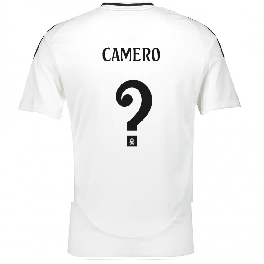 Kinderen Mario Camero #0 Wit Thuisshirt Thuistenue 2024/25 T-Shirt