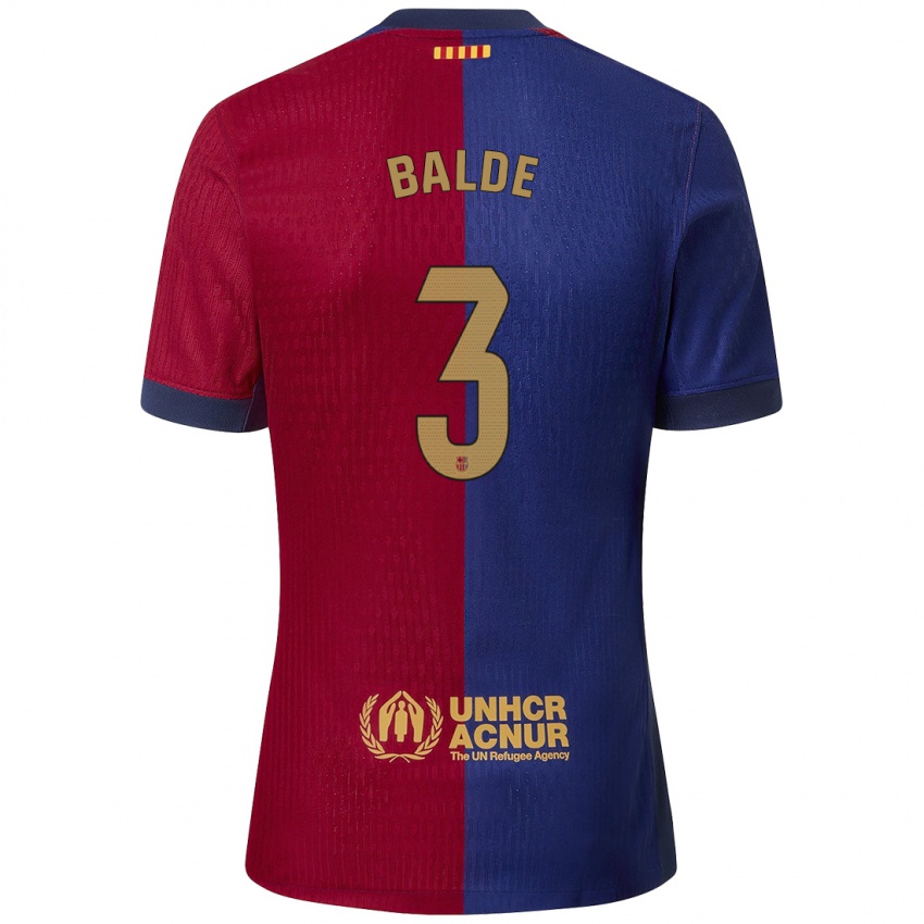 Kinderen Alejandro Balde #3 Blauw Rood Thuisshirt Thuistenue 2024/25 T-Shirt