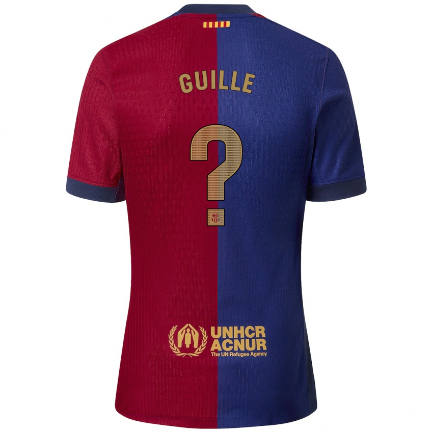 Kinderen Guille Fernández #0 Blauw Rood Thuisshirt Thuistenue 2024/25 T-Shirt