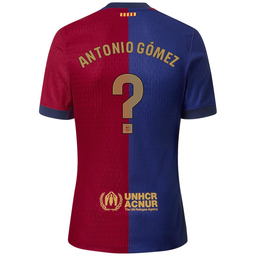 Kinderen Antonio Gómez #0 Blauw Rood Thuisshirt Thuistenue 2024/25 T-Shirt