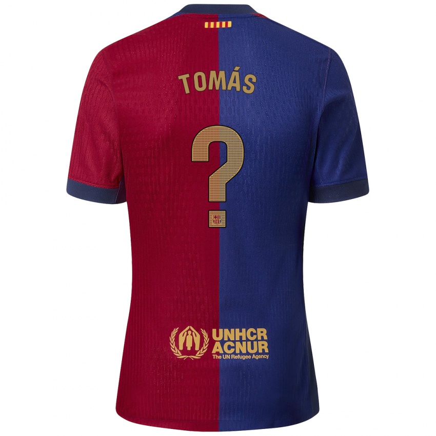 Kinderen Roberto Tomás #0 Blauw Rood Thuisshirt Thuistenue 2024/25 T-Shirt