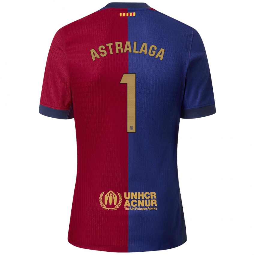 Kinderen Ander Astralaga #1 Blauw Rood Thuisshirt Thuistenue 2024/25 T-Shirt