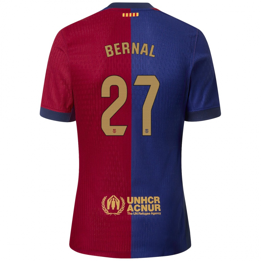 Kinderen Marc Bernal #27 Blauw Rood Thuisshirt Thuistenue 2024/25 T-Shirt