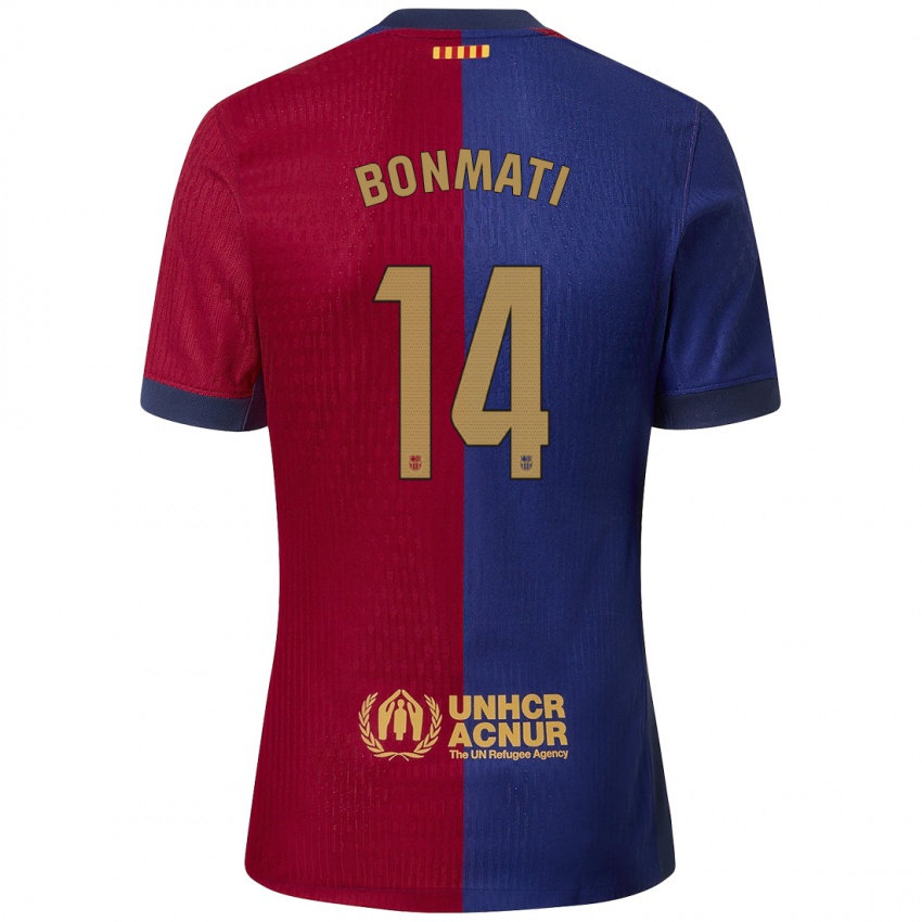 Kinderen Aitana Bonmatí #14 Blauw Rood Thuisshirt Thuistenue 2024/25 T-Shirt