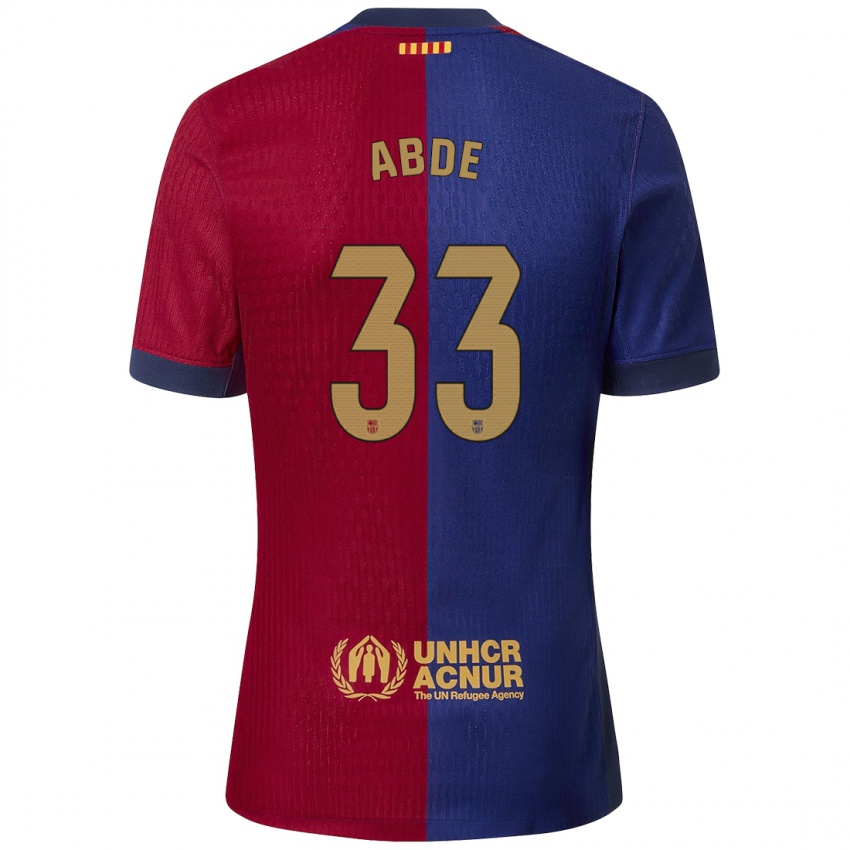 Kinderen Ez Abde #33 Blauw Rood Thuisshirt Thuistenue 2024/25 T-Shirt