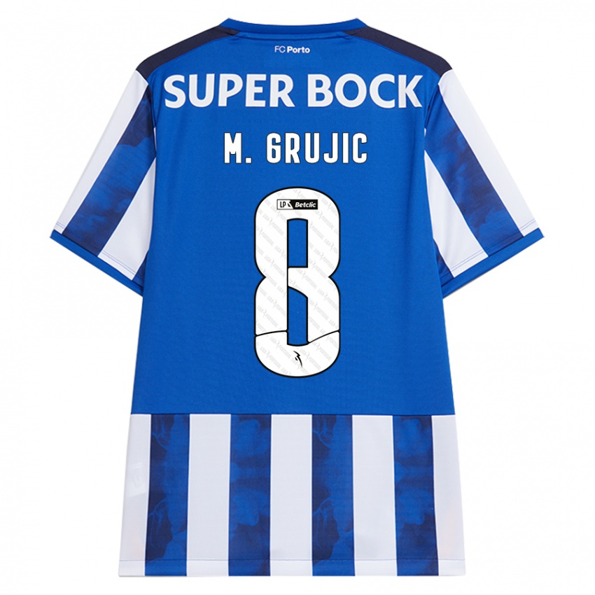 Kinderen Marko Grujic #8 Blauw Wit Thuisshirt Thuistenue 2024/25 T-Shirt