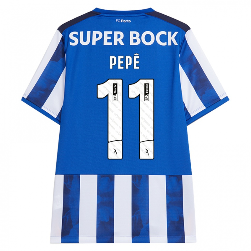 Kinderen Pepe #11 Blauw Wit Thuisshirt Thuistenue 2024/25 T-Shirt