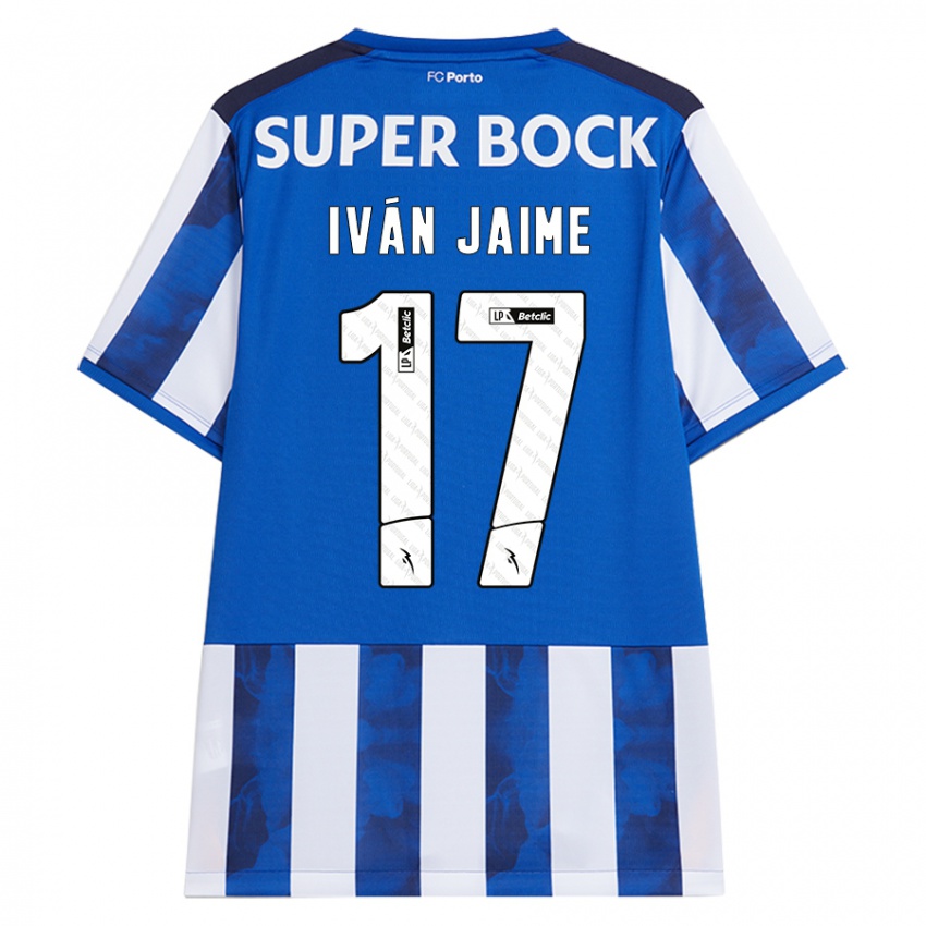 Kinderen Iván Jaime #17 Blauw Wit Thuisshirt Thuistenue 2024/25 T-Shirt