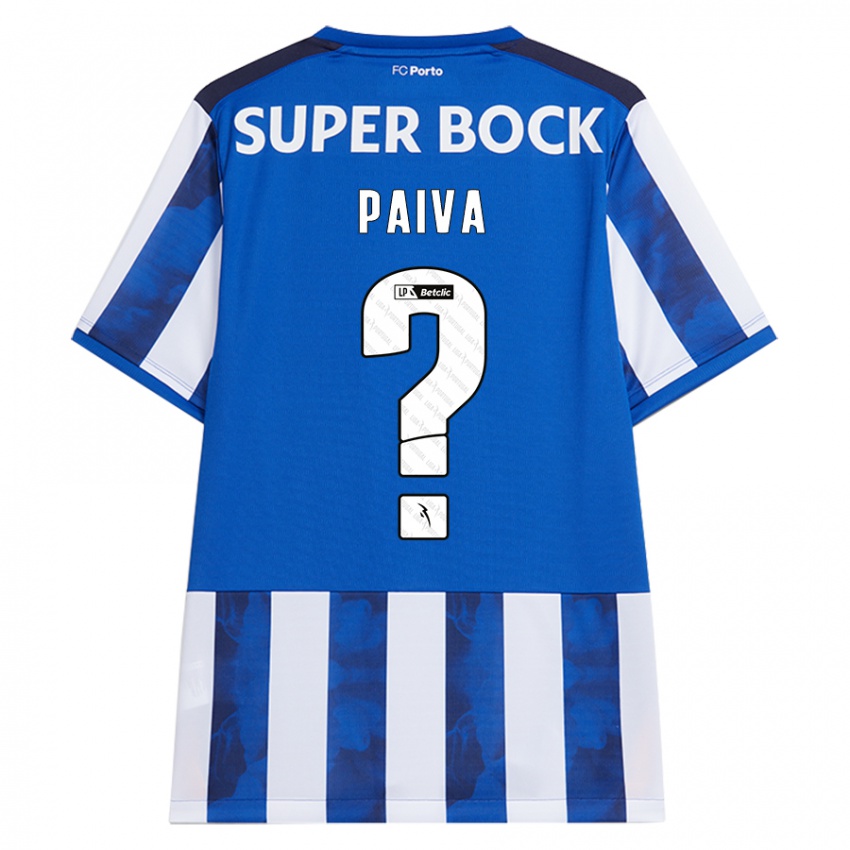 Kinderen Gonçalo Paiva #0 Blauw Wit Thuisshirt Thuistenue 2024/25 T-Shirt