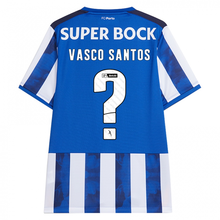 Kinderen Vasco Santos #0 Blauw Wit Thuisshirt Thuistenue 2024/25 T-Shirt