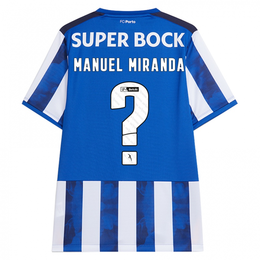 Kinderen Manuel Miranda #0 Blauw Wit Thuisshirt Thuistenue 2024/25 T-Shirt