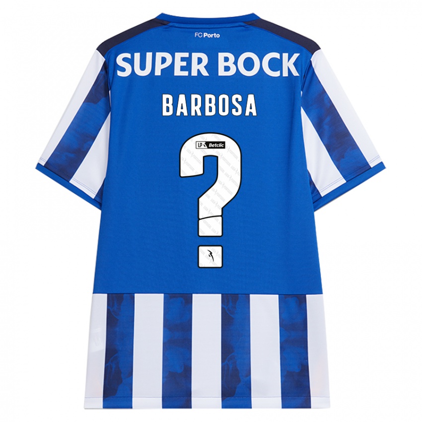 Kinderen Rúben Barbosa #0 Blauw Wit Thuisshirt Thuistenue 2024/25 T-Shirt