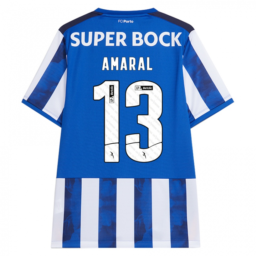 Kinderen Fábio Amaral #13 Blauw Wit Thuisshirt Thuistenue 2024/25 T-Shirt