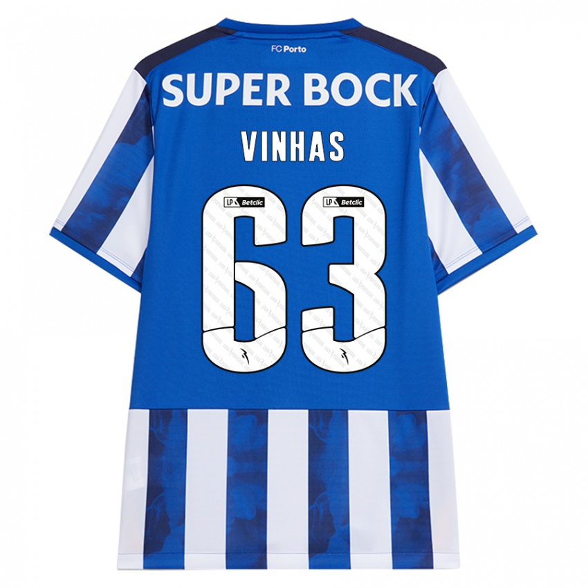 Kinderen David Vinhas #63 Blauw Wit Thuisshirt Thuistenue 2024/25 T-Shirt