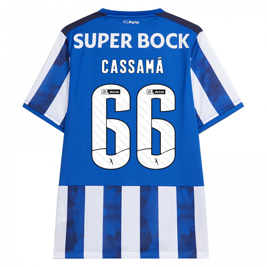 Kinderen Adramane Cassamá #66 Blauw Wit Thuisshirt Thuistenue 2024/25 T-Shirt