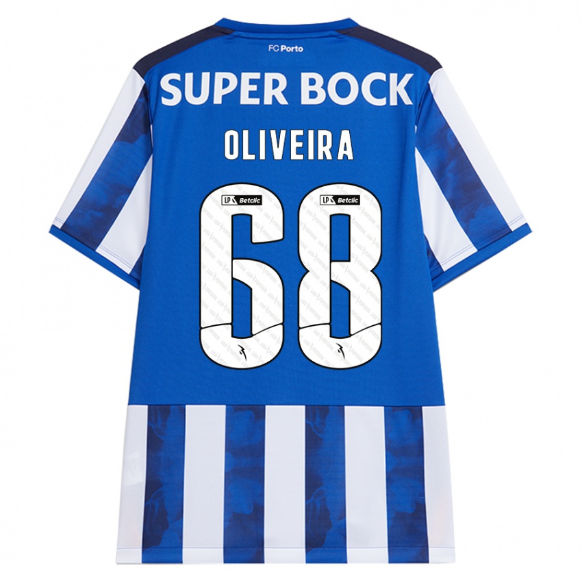 Kinderen André Oliveira #68 Blauw Wit Thuisshirt Thuistenue 2024/25 T-Shirt