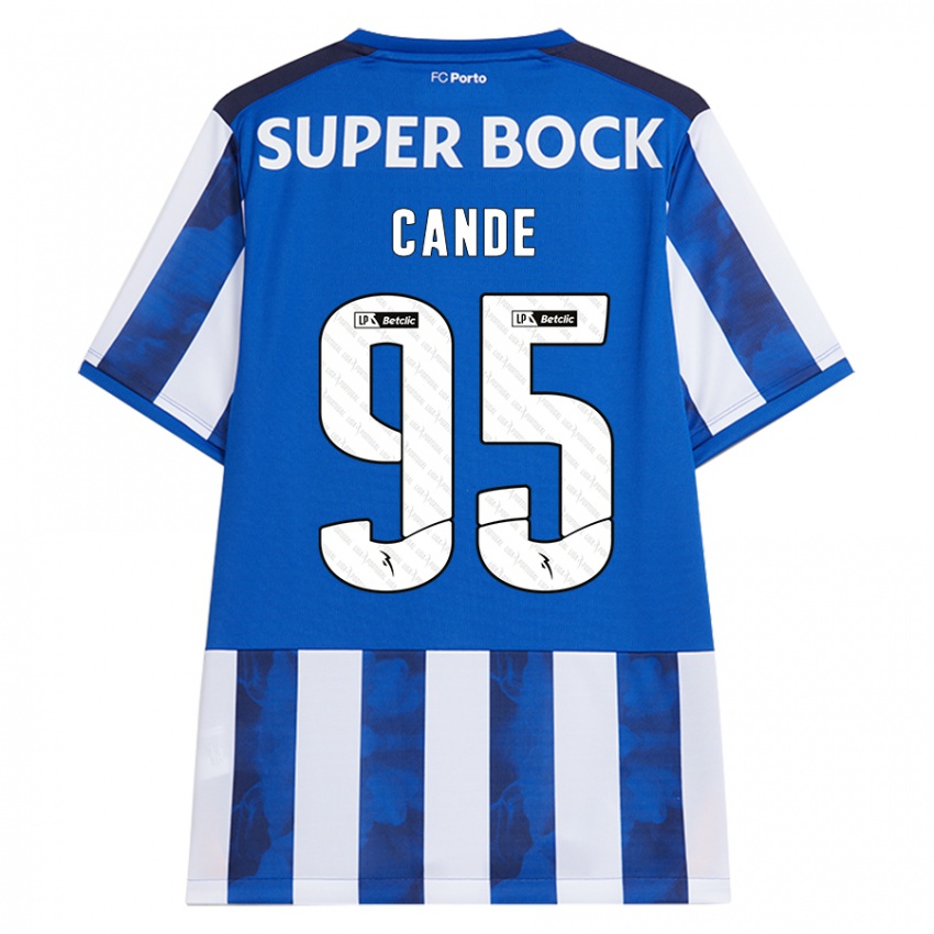 Kinderen Anhá Cande #95 Blauw Wit Thuisshirt Thuistenue 2024/25 T-Shirt