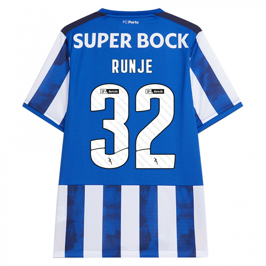 Kinderen Roko Runje #32 Blauw Wit Thuisshirt Thuistenue 2024/25 T-Shirt