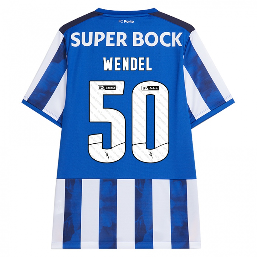 Kinderen Wendel #50 Blauw Wit Thuisshirt Thuistenue 2024/25 T-Shirt