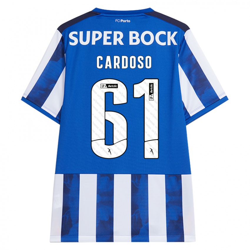 Kinderen Ivan Cardoso #61 Blauw Wit Thuisshirt Thuistenue 2024/25 T-Shirt