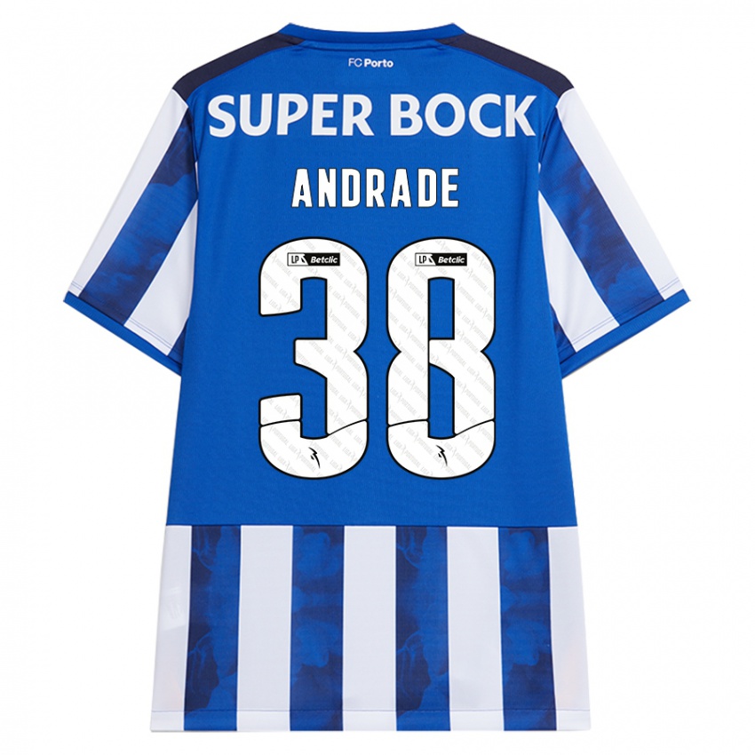 Kinderen Fernando Andrade #38 Blauw Wit Thuisshirt Thuistenue 2024/25 T-Shirt