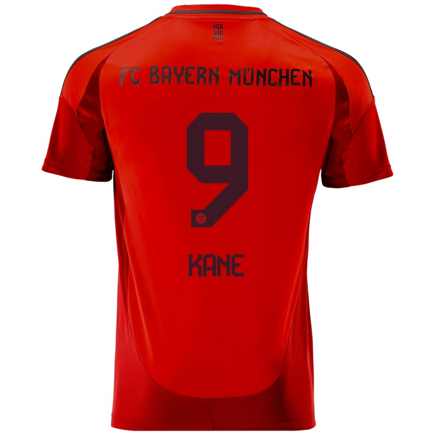 Kinderen Harry Kane #9 Rood Thuisshirt Thuistenue 2024/25 T-Shirt