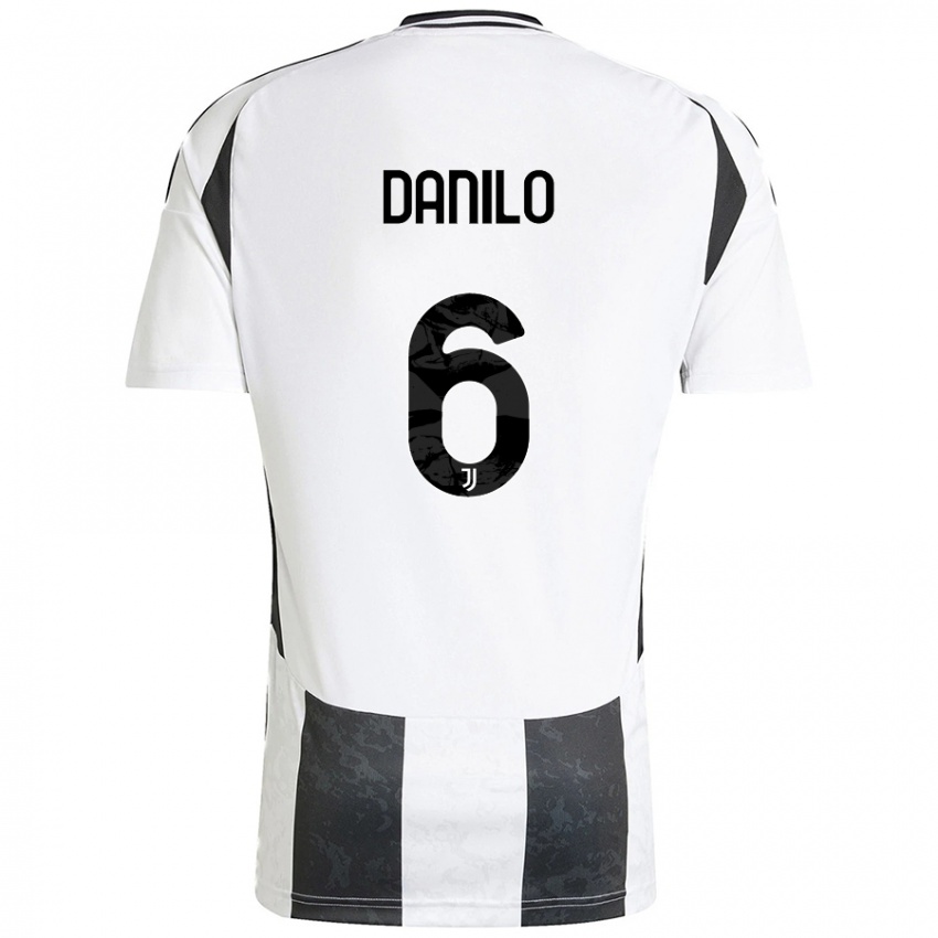 Kinderen Danilo #6 Wit Zwart Thuisshirt Thuistenue 2024/25 T-Shirt